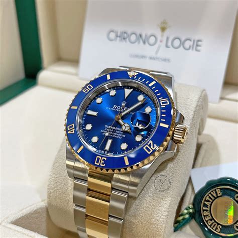 gold rolex grand mariner blue face|Rolex submariner date.